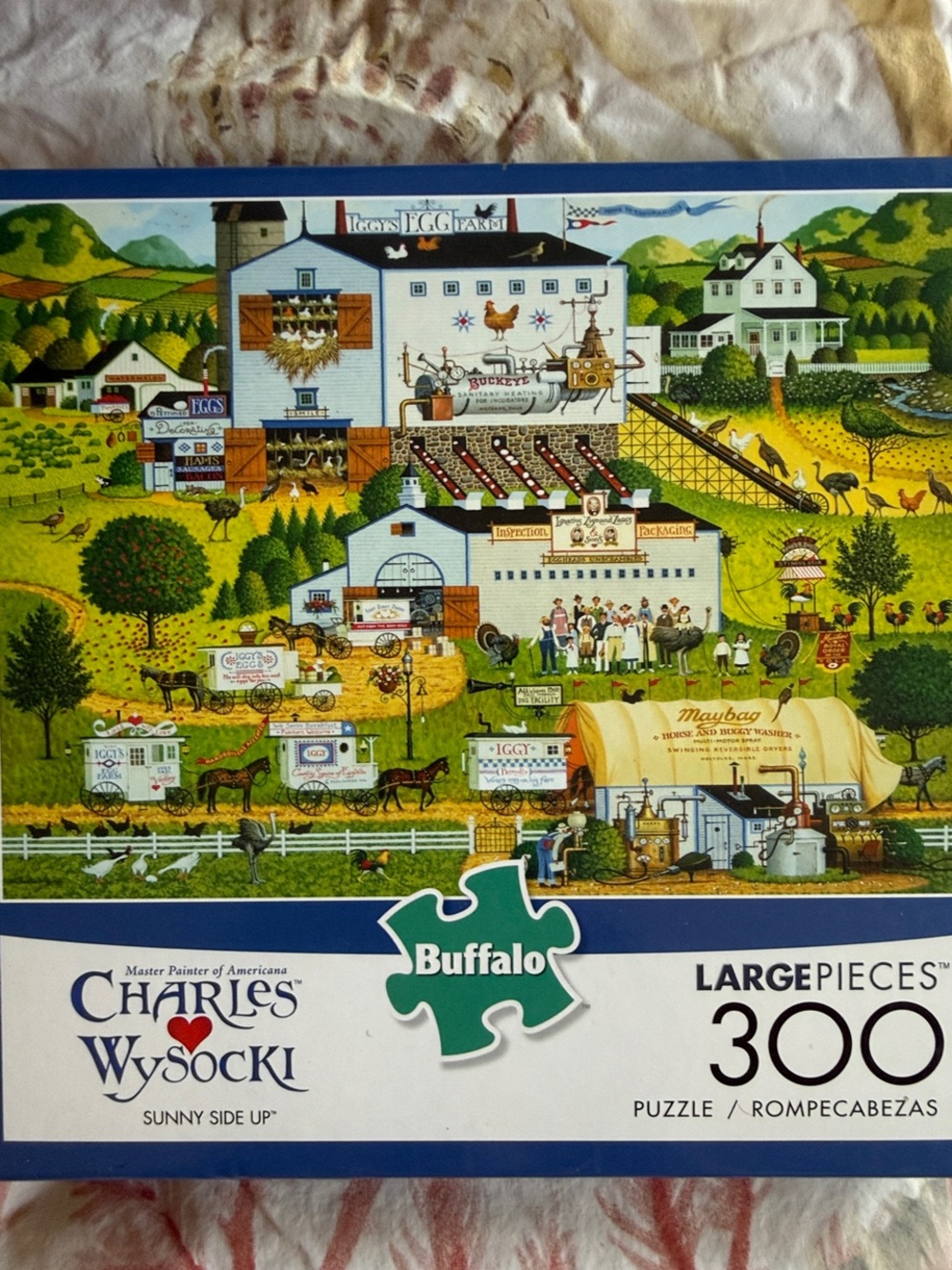 Charles Wysocki Buffalo 300-Piece Jigsaw Puzzle “Sunny Side Up”